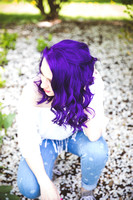 Because she has purple hair...